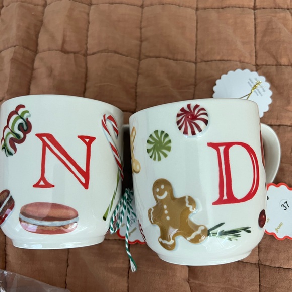 Anthropologie Holifaye Stoneware Monogram Mug, NWT - Picture 4 of 4